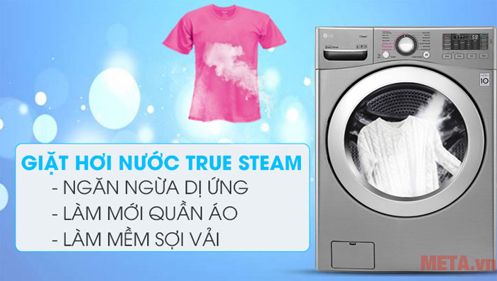 Giặt hơi nước giúp quần áo sạch vết bẩn, sạch vi khuẩn