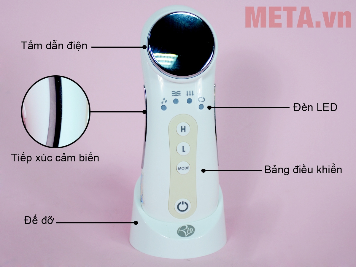 Cấu tạo máy massage da mặt RIO CESO2-NC