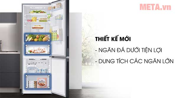 Thiết kế ngăn đá dưới tiện dụng