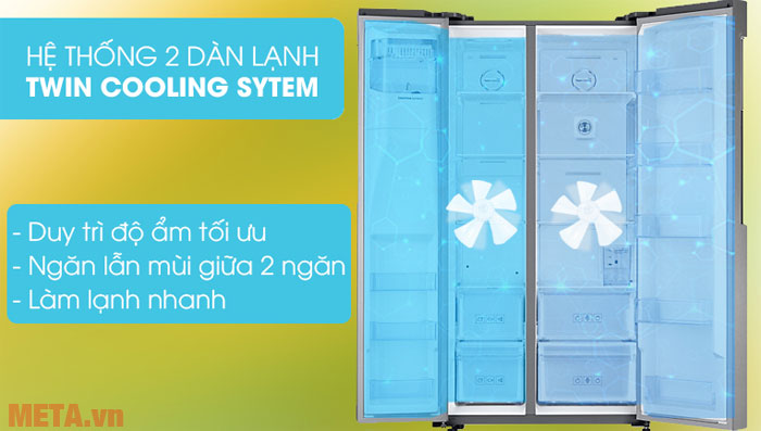 Hai dàn lạnh ngăn mùi hiệu quả