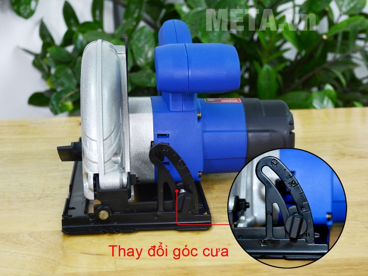 Vị trí thay đổi góc cưa 0 - 45 độ