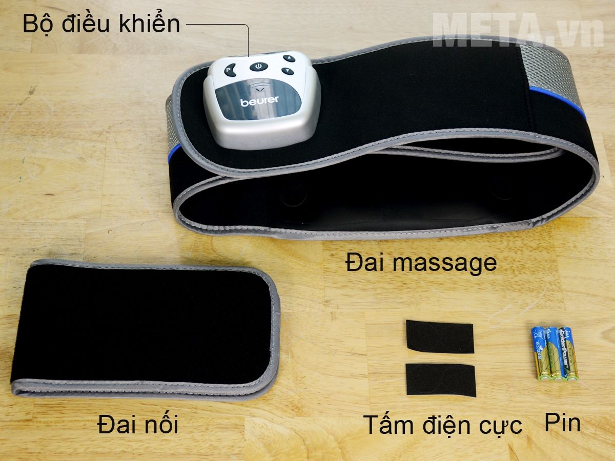 Bộ sản phẩm đai massage Beurer EM38