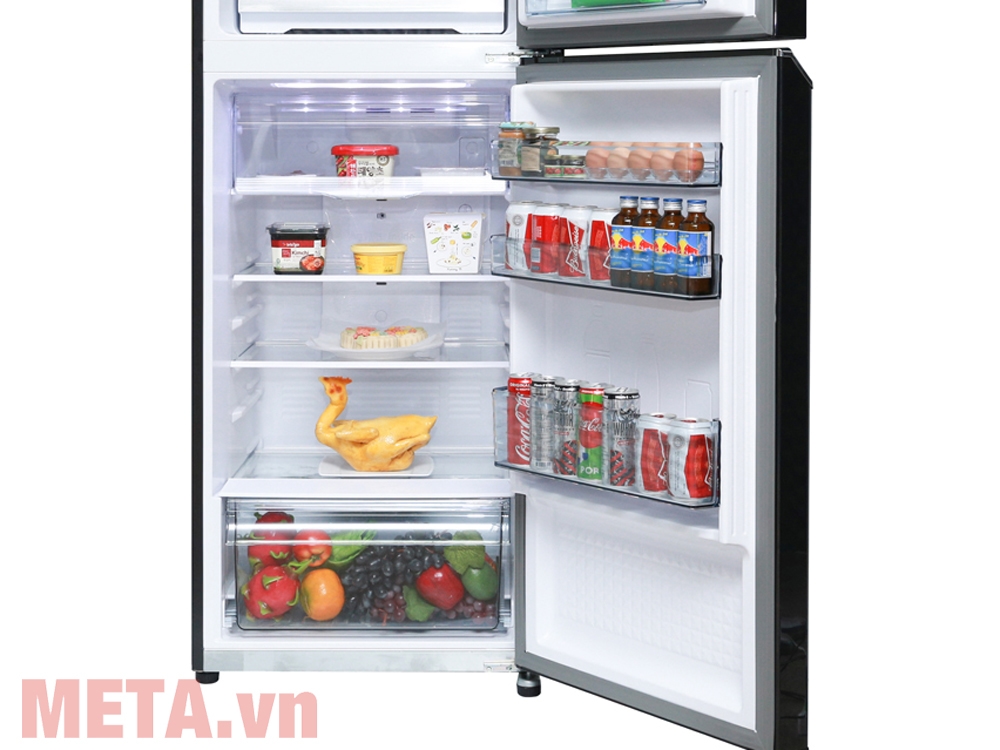 Ngăn mát tủ lạnh có dung tích 186L