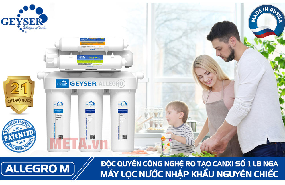 Máy lọc nước RO Geyser Allegro M nhập khẩu nguyên chiếc đến từ Nga