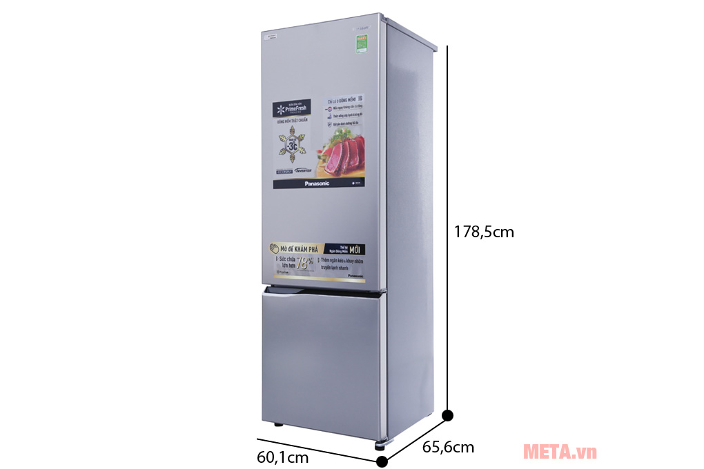 Kích thước của tủ lạnh Panasonic