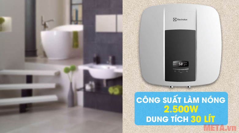 Bình có công suất làm nóng 2500W