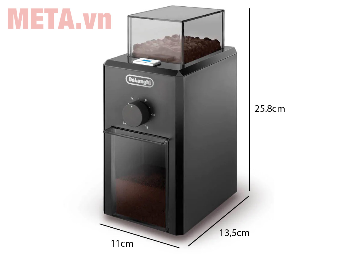 Kích thước của máy xay cafe Delonghi KG79