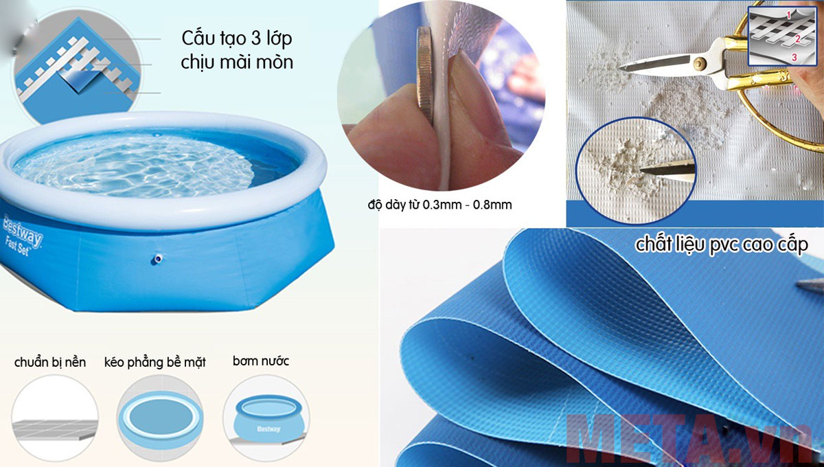 Cấu tạo của bể bơi