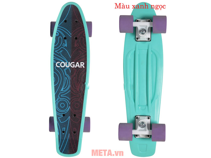 Ván trượt Cougar Penny QJ màu xanh ngọc