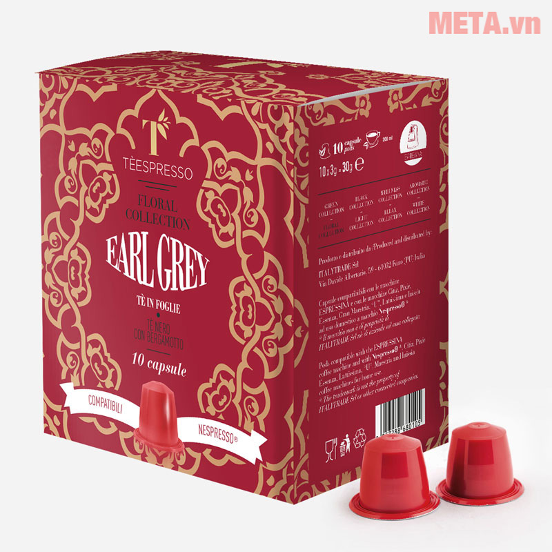 Combo 3 hộp trà viên nén Tèespresso vị Earl Grey (hộp 10 viên)