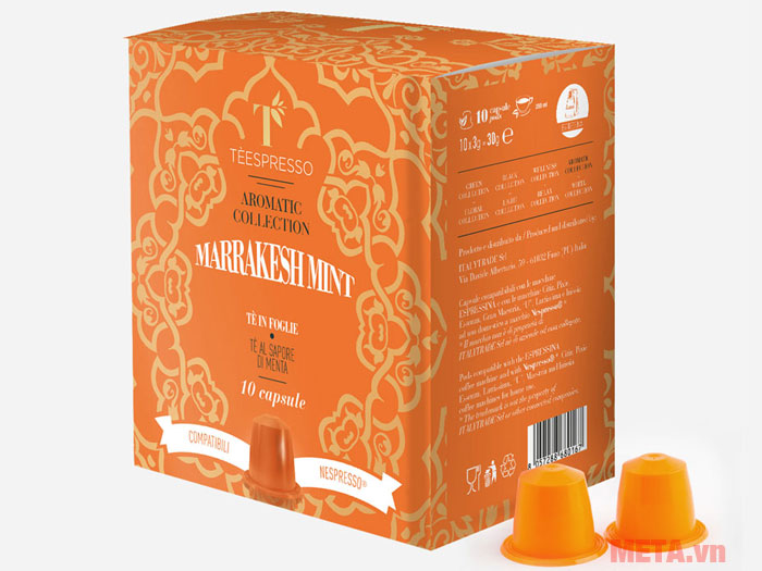 Combo 3 Hộp trà viên nén Teespresso vị Mirrakesh Mint (hộp 10 viên)