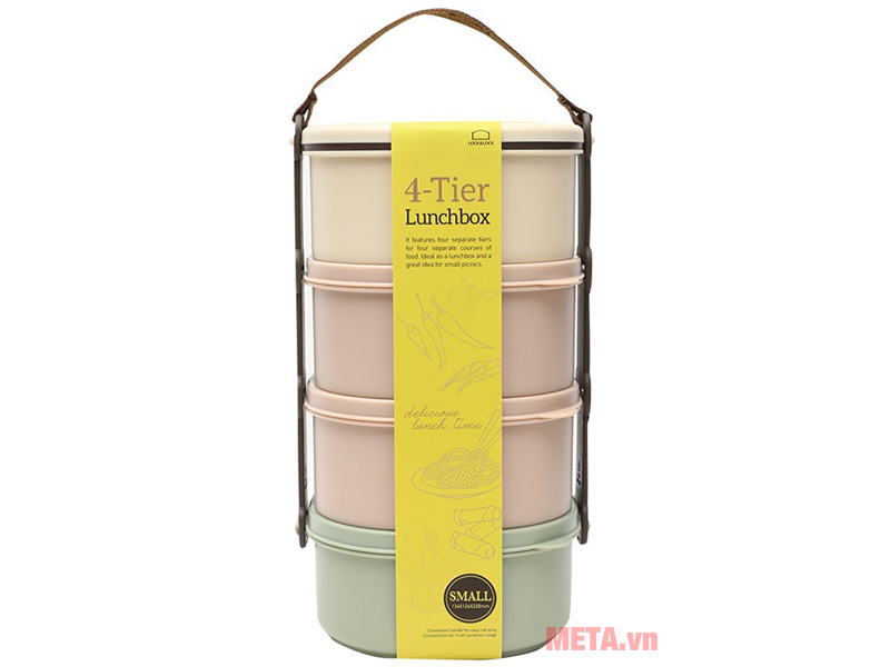 Bộ hộp cơm 4 tầng Lock&Lock HPL772 Hộp đựng cơm