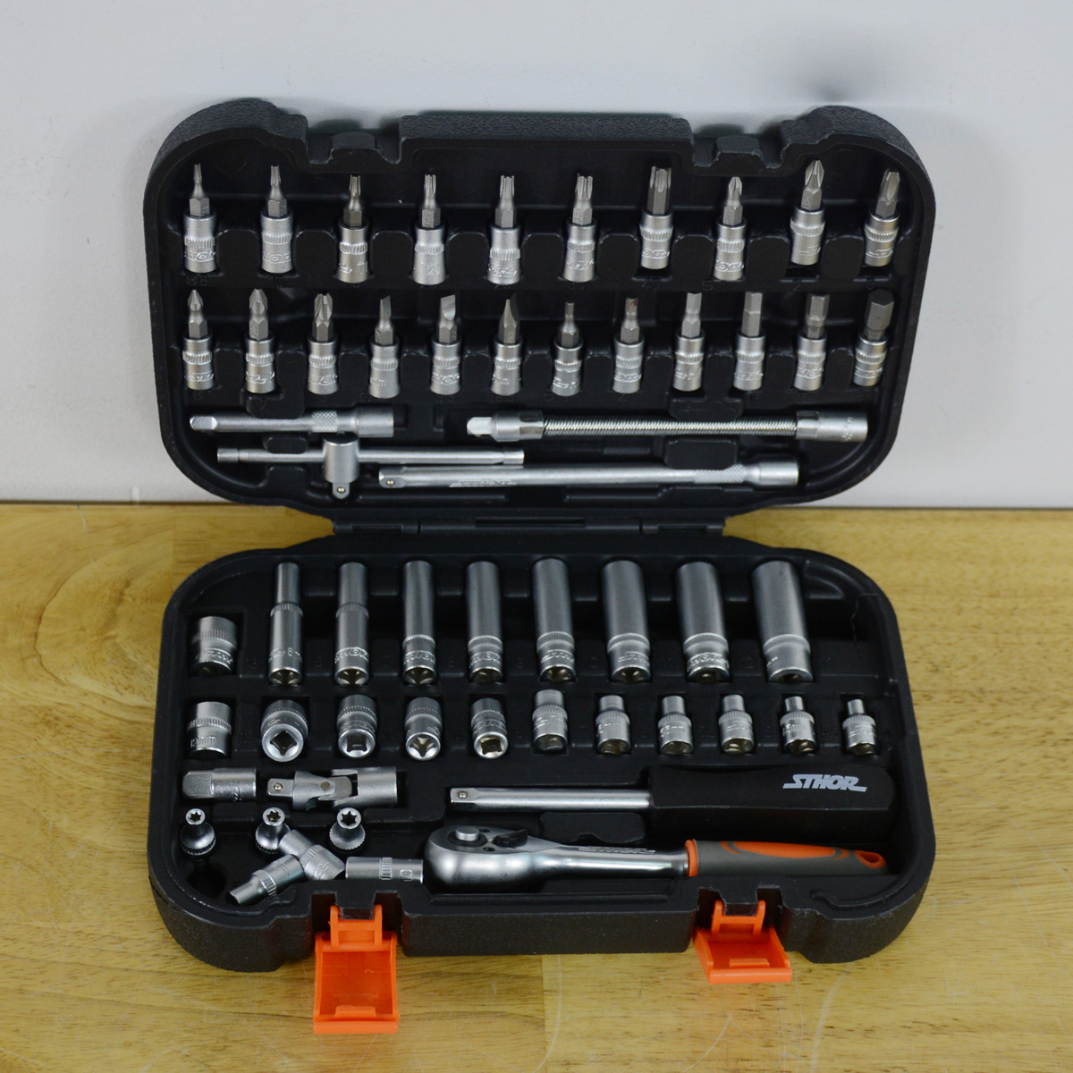 Bộ tay vặn tổng hợp 1/4” 56PCS STHOR VOREL 58643