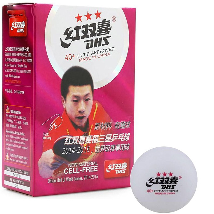 Quả bóng bàn DHS 40+ 3 sao (hộp 6 quả)