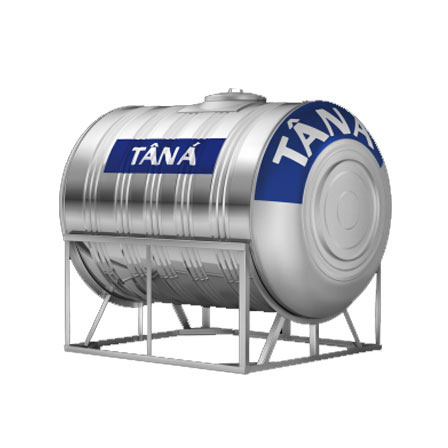 Bồn nước inox Tân Á ngang TA2500 (Ф1140) - 2500L