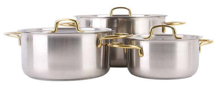 Bộ 3 nồi inox đáy từ Kangaroo KG183