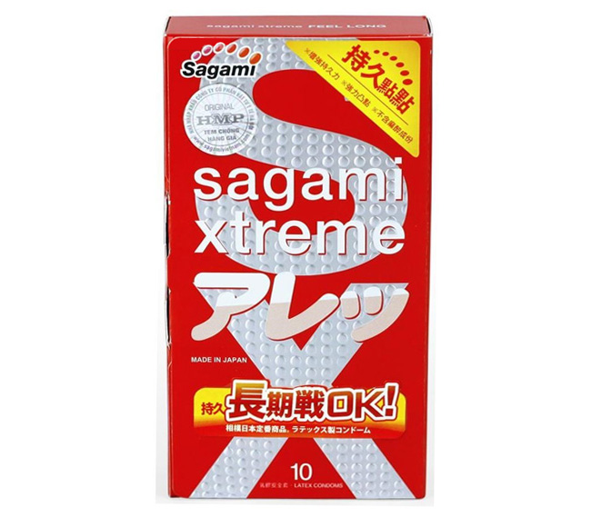 Bao cao su Sagami Xtreme Feel Long (hộp 10 chiếc)