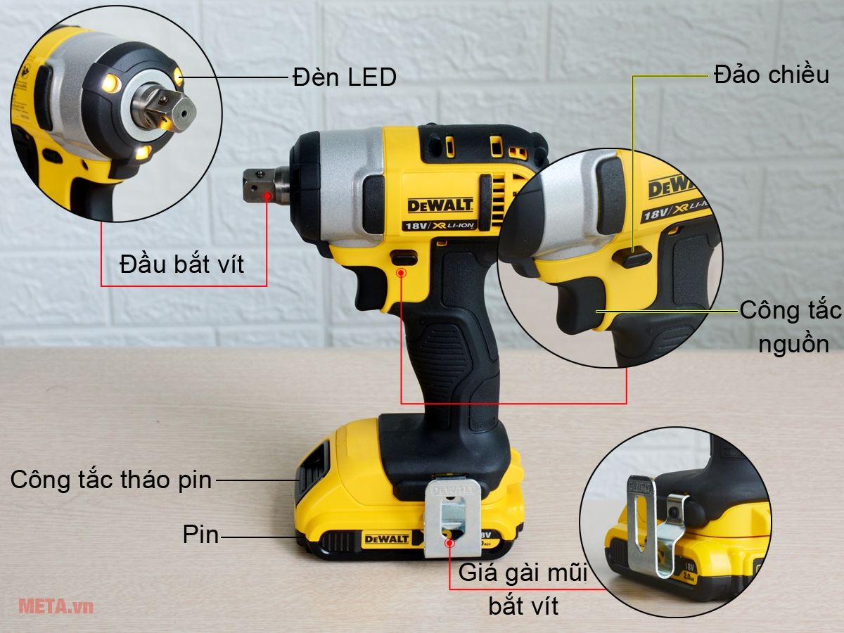 Máy vặn vít dùng pin Dewalt DCF880D2 giá tốt