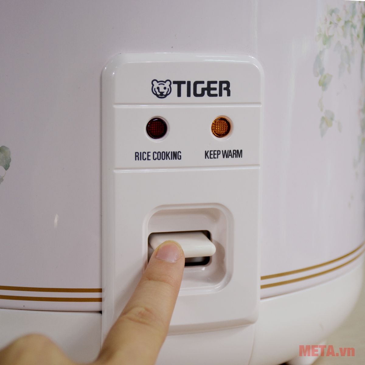 Nồi cơm điện cơ Tiger JNP-1000 có 2 chế độ nấu và giữ ấm