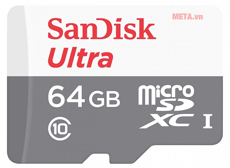 Hình ảnh thẻ nhớ 64Gb micro SDHC SanDisk Ultra C10 80MB/s (SDSQUNS-064G-GN3MN)