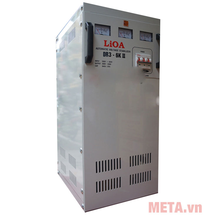 Ổn áp 3 pha Lioa 6KVA DR3-6K sử dụng nguyên lý điều khiển động cơ Servo 1 chiều