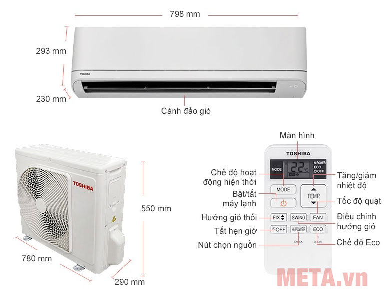 Máy lạnh Toshiba 