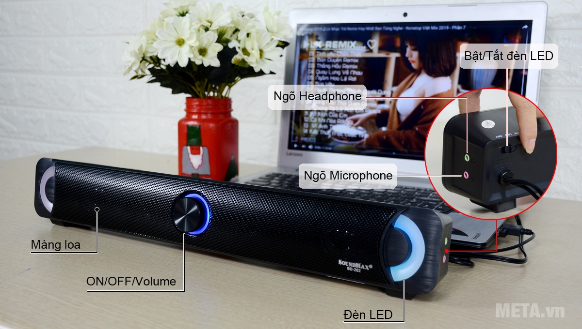 Đánh giá loa vi tính SoundMax SB-202 