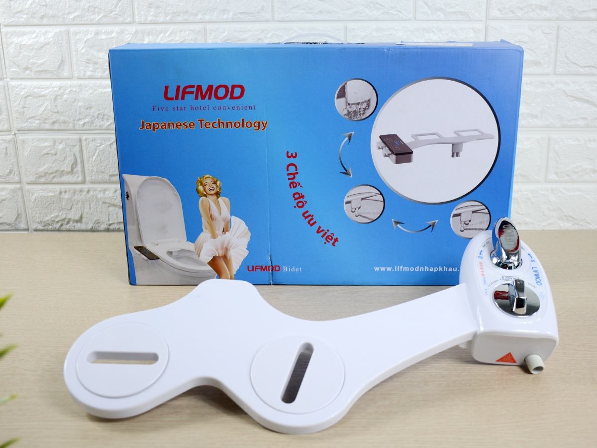 Vòi rửa vệ sinh thông minh 2 vòi phun công nghệ Nhật Bản LIFMOD Bidet