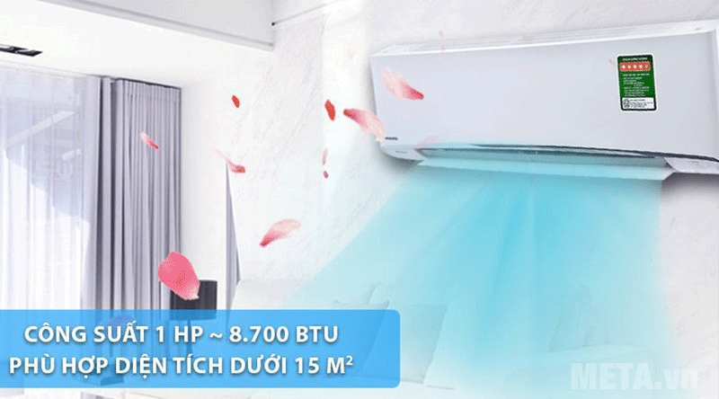 Máy lạnh phù hợp với diện tích 15m2 