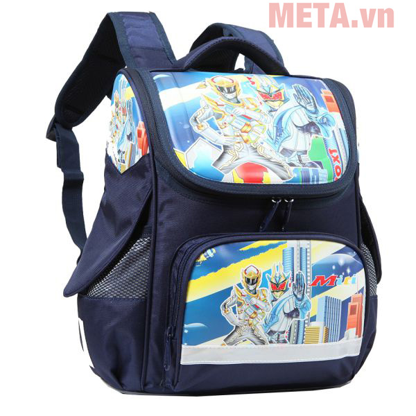 Balo chống gù Miti 11060ASM Robot màu xanh navy Balo học sinh cấp 1