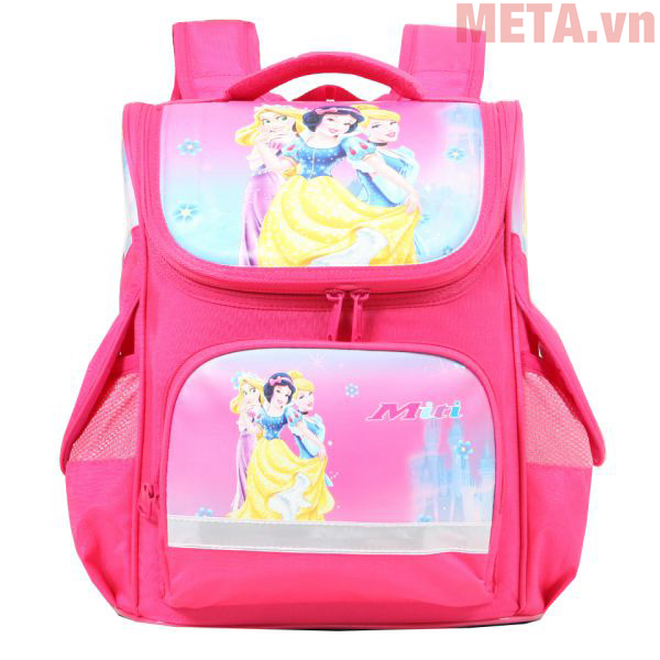 Balo chống gù Miti 11060ASW Công chúa màu hồng Balo học sinh cấp 1