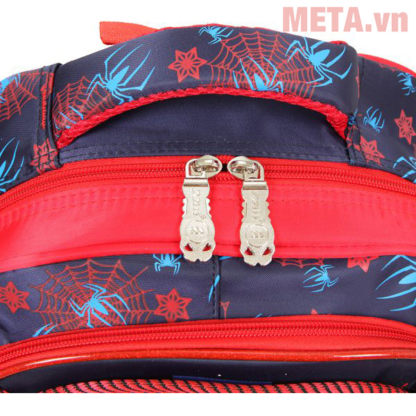 Balo học sinh cấp 1 Miti 1062M Người nhện có khóa kim loại Balo học sinh cho bé trai