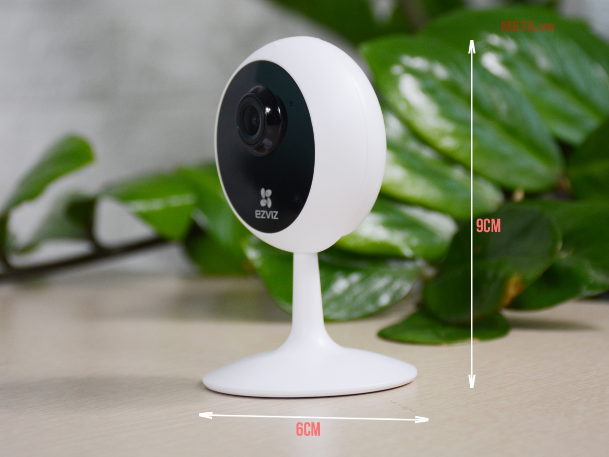 Kích thước thật của Ezviz CS-C1C 1080P, H.265 (E0-1E2WF)