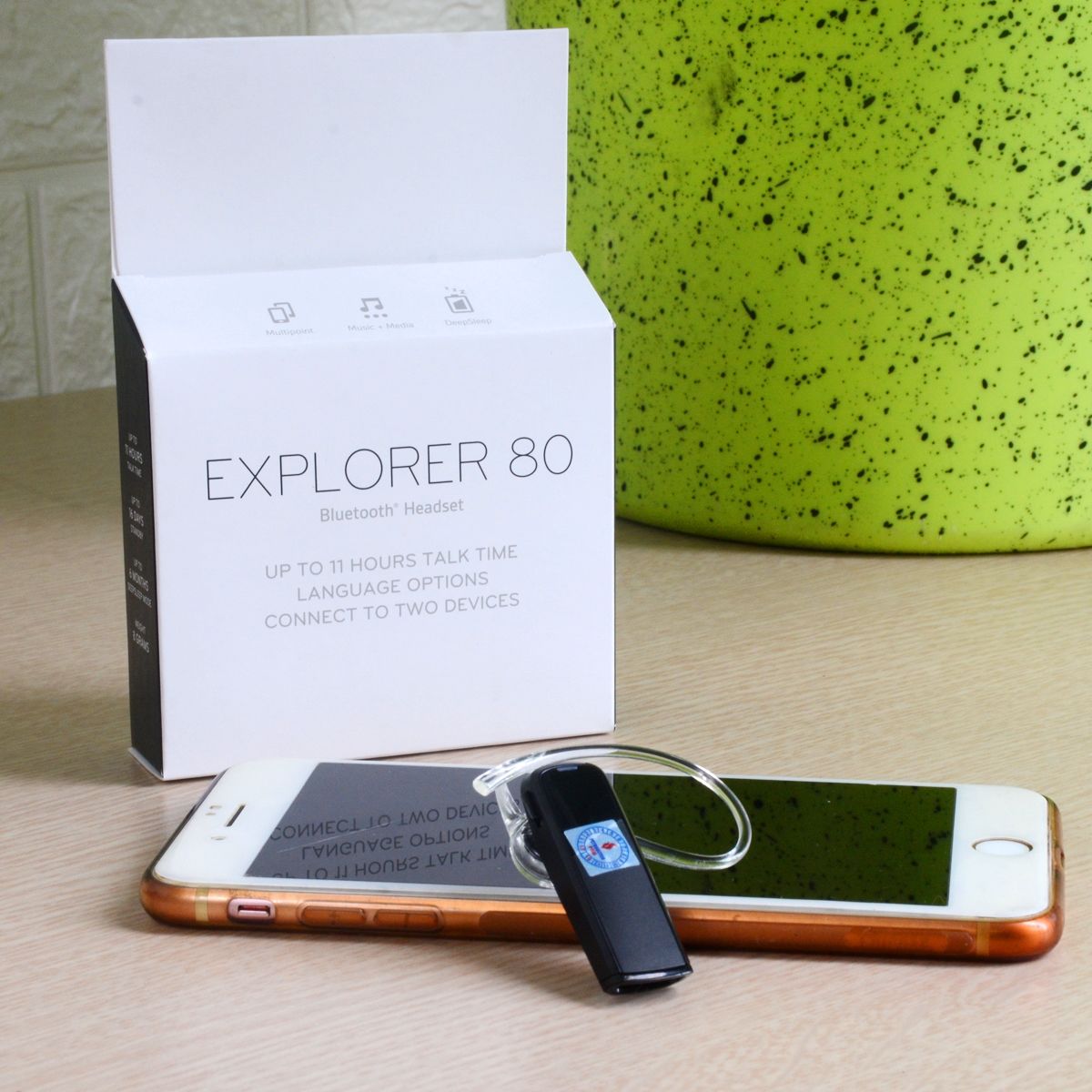Tai nghe Explorer 80 kết nối với điện thoại