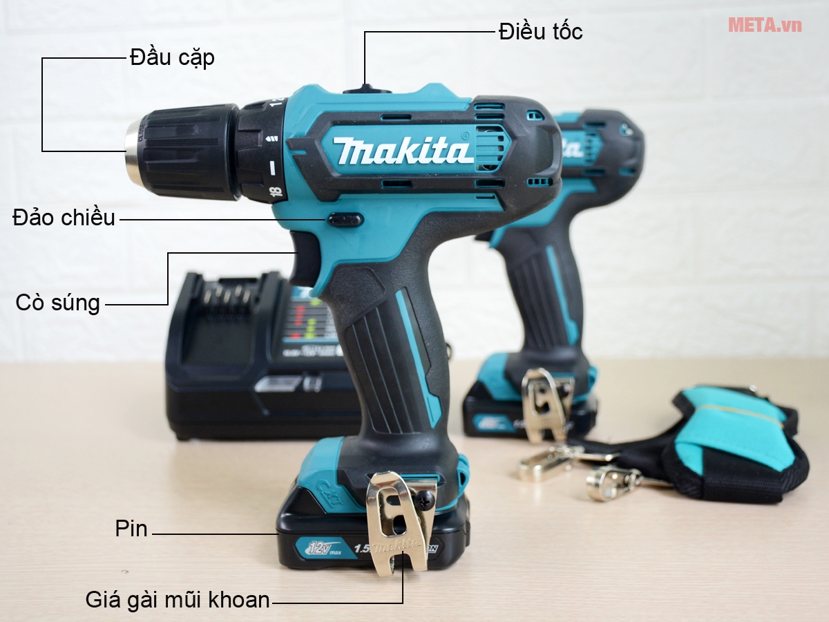 Cấu tạo máy khoan Makita DF331DZ