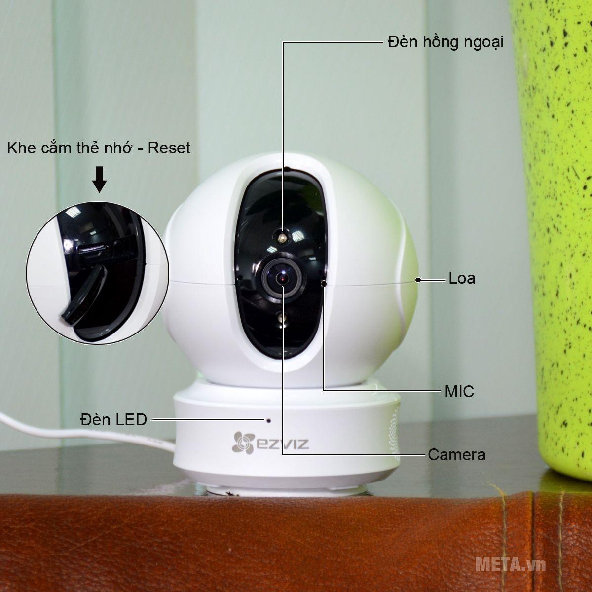 Cấu tạo camera EZVIZ CS-CV246 ez360 (C6CN 720P)