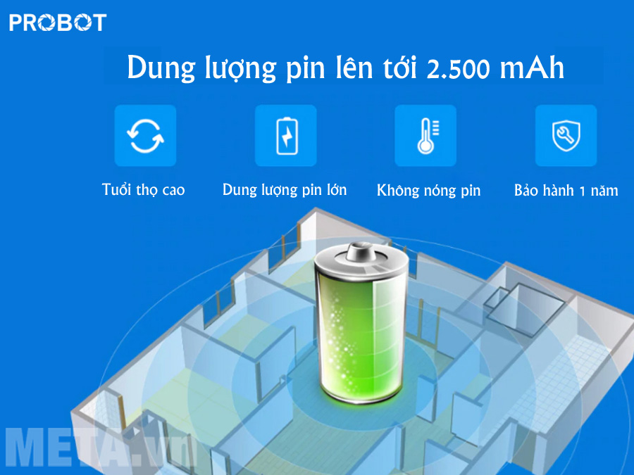 Robot hút bụi lau nhà thông minh Probot