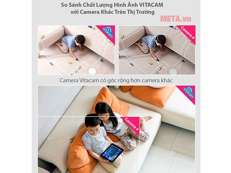 Độ phân giải camera tốt, góc bao quát rộng