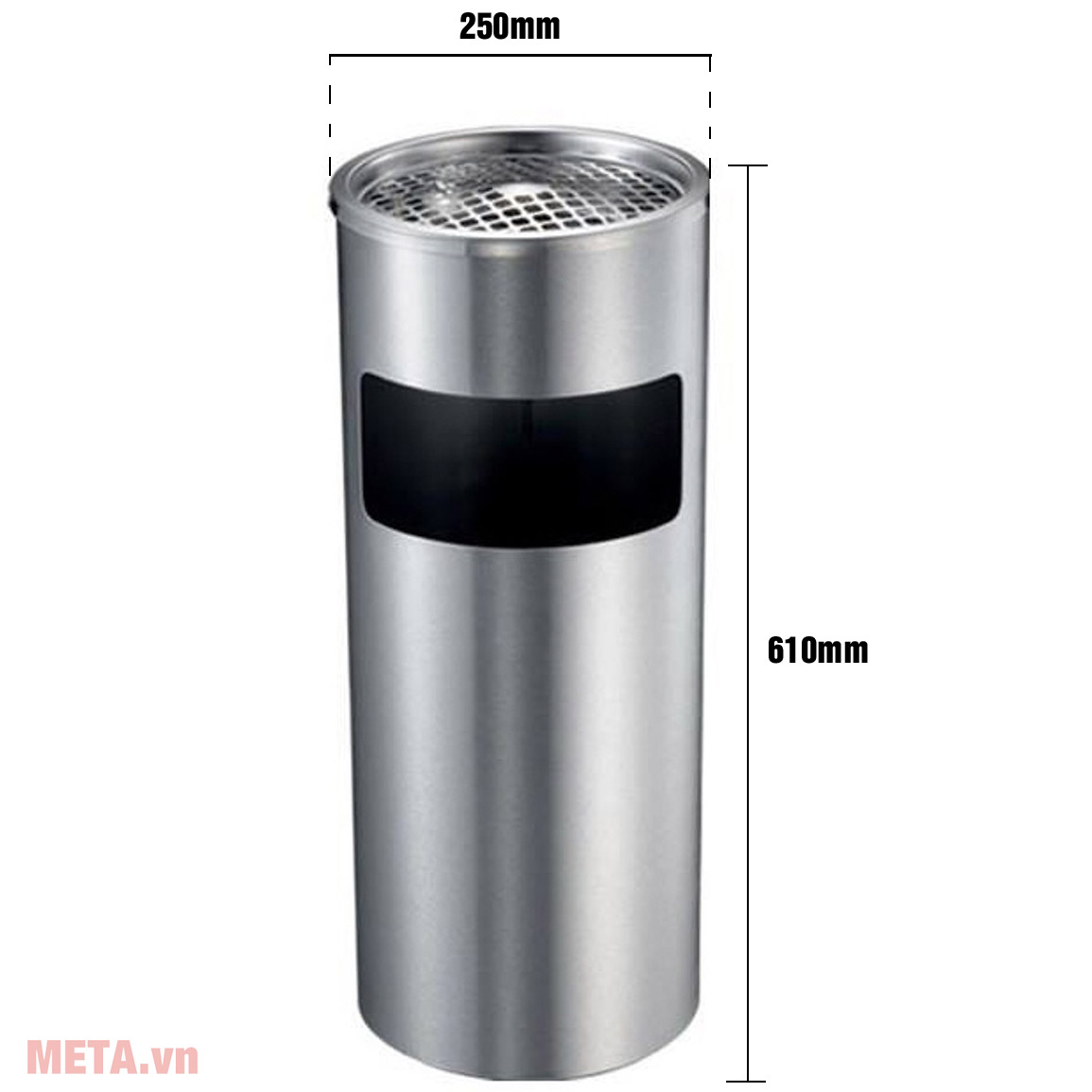 Thùng rác inox Ritabins A35-A