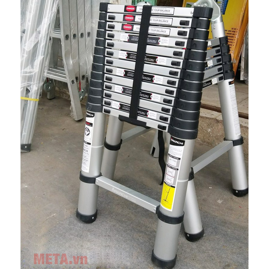 Thang nhôm rút đơn Hakachi HT-440CP