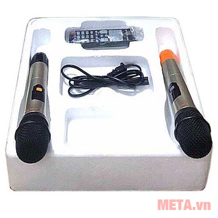 Bộ sản phẩm đi kèm 2 MIC không dây