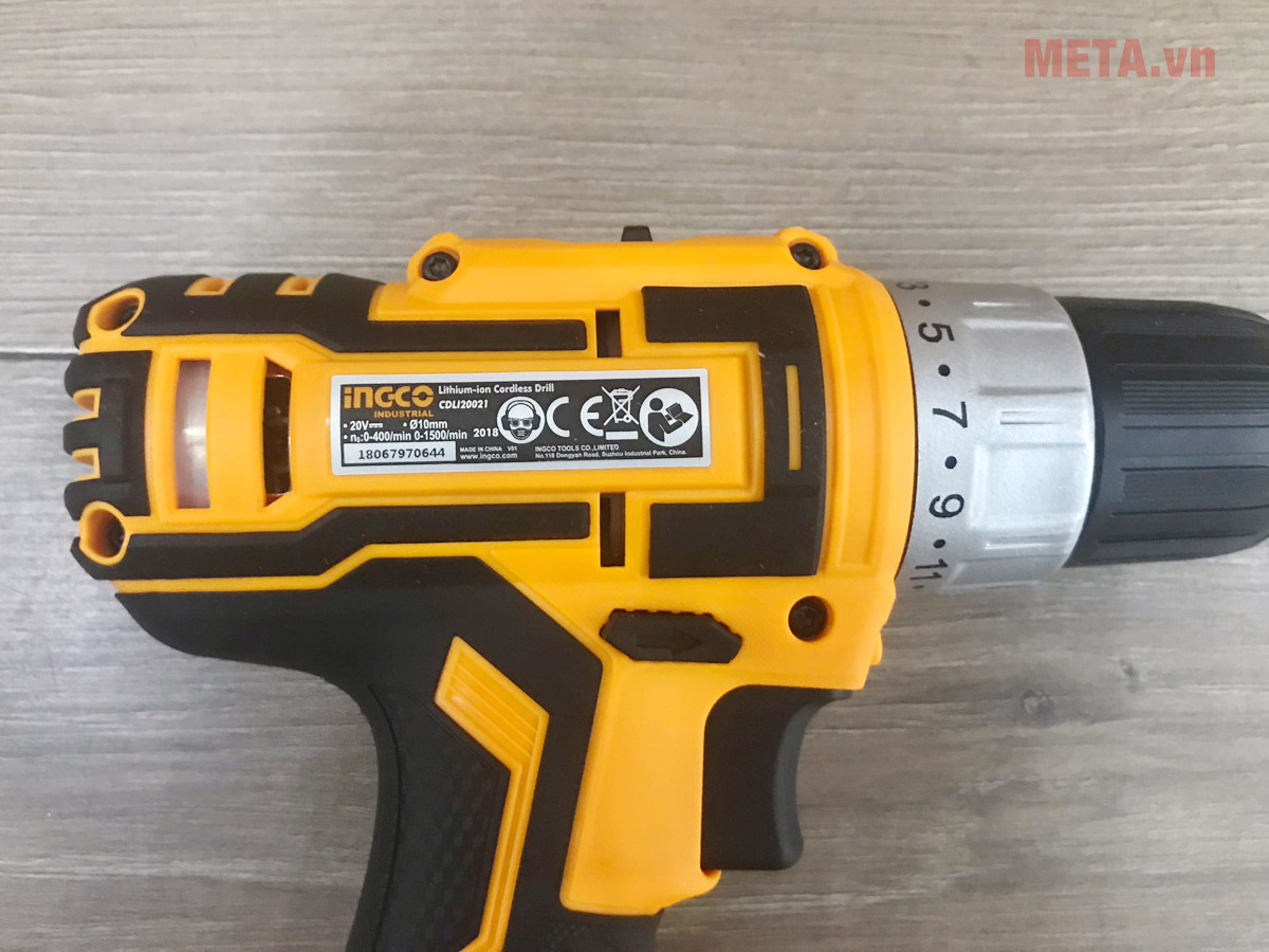 Máy khoan dùng pin INGCO CDLI20021 có đảo chiều Máy khoan pin