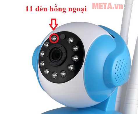 Camera hỗ trợ đèn hồng ngoại, quan sát ban đêm