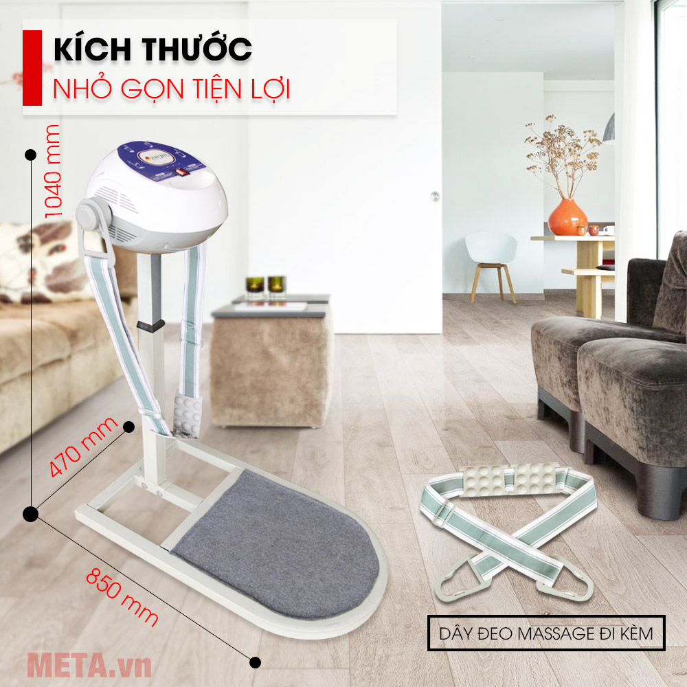 Kích thước Máy massage đứng