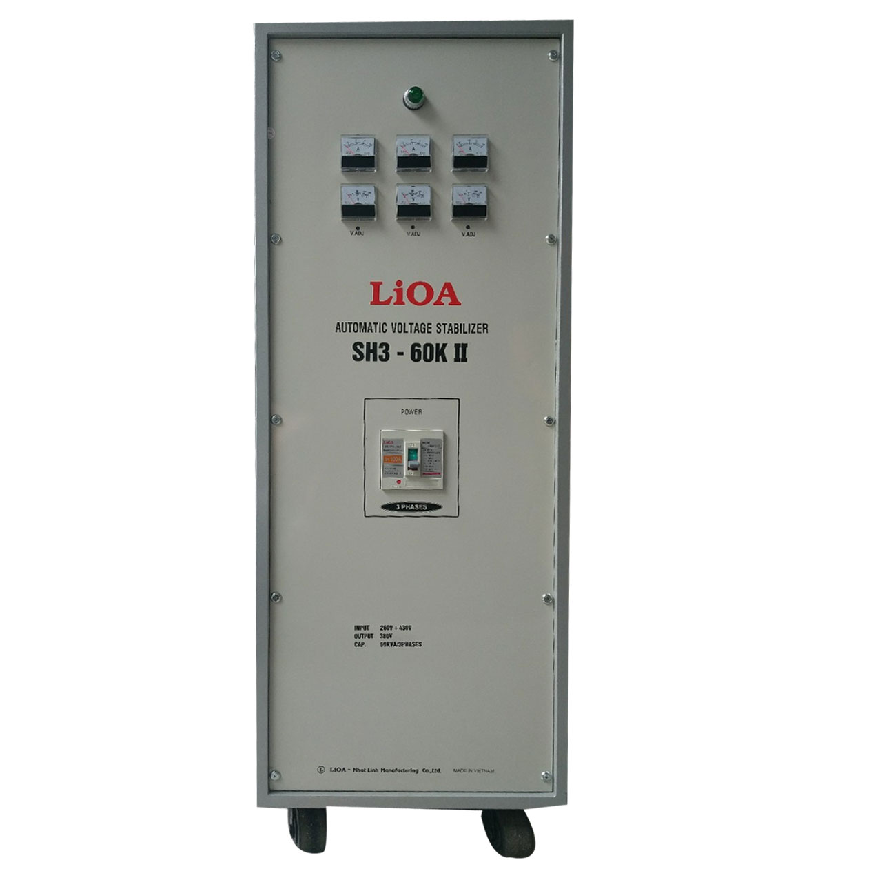 Ổn áp 3 pha Lioa 60KVA SH3 60K II