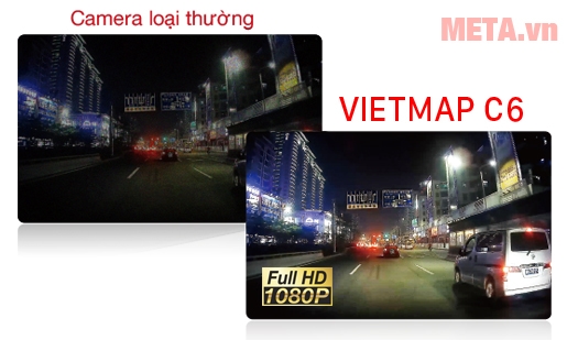 Camera VietMap C6 quan sát rõ ngày đêm