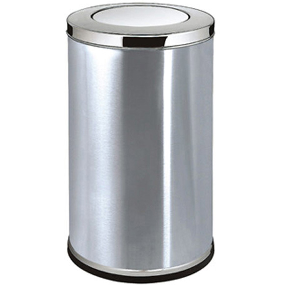 Thùng rác inox nắp bập bênh A15 - Silver