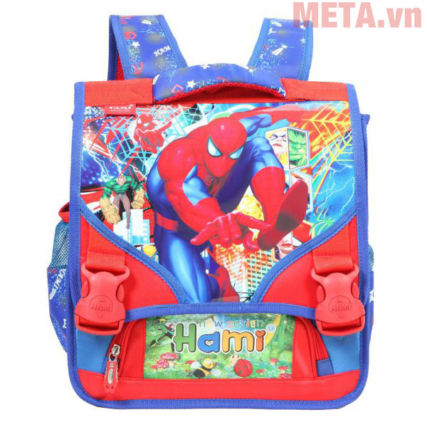 Cặp chống gù Hami 190 Người nhện màu đỏ xanh Cặp chống gù lưng