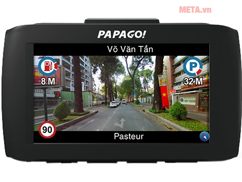 Camera phía trước VietMap Papago 51G có chức năng dẫn đường