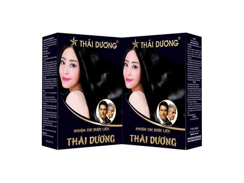 Combo 2 hộp nhuộm tóc dược liệu Thái Dương (hộp 5 gói)